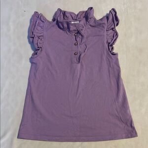 Janie and Jack Purple Blouse Soft Knit Sleeveless